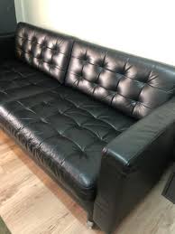 ikea leather sofa landskrona three