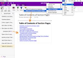 mac create toc table of contents for