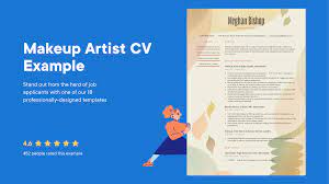 makeup artist cv exles writing