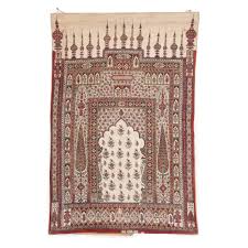 antique persian qalamkar prayer mat