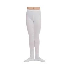 Mens Capezio Dance Footed Tight Size L 31 Dyeable White