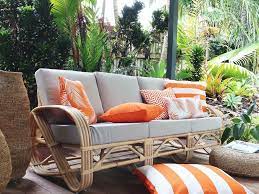Byron Waterproof Orange Outdoor Cushion