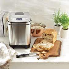 For your safety and continued enjoyment of this product, always read the instruction book carefully before secure the bread pan in the completely before slicing. Cuisinart Automatic 2 Lb Brushed Stainless Steel Bread Maker With Gluten Free Setting Cbk 110 The Home Depot