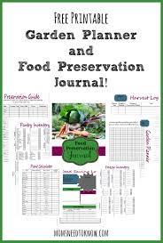 free printable garden planner and food
