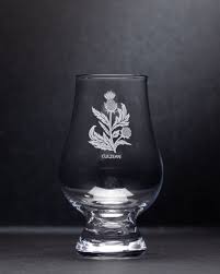 Culzean Thistle Crystal Whisky Glass By