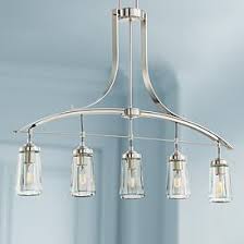 Brushed Nickel Farmhouse Chandeliers Lamps Plus