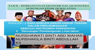 Bab 4 pembangunan ekonomi dalam konteks hubungan etnik di malaysia. Tajuk Pembangunan Ekonomi Dalam Konteks Hubungan Etnik Di Malaysia