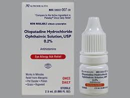 olopatadine eye drops side effects