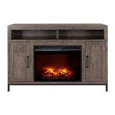Pleasant Hearth Lawrence 48 In Electric Fireplace Rustic Grey 230 217 379