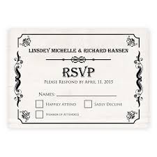How To Rsvp To A Wedding Invitation Western Wedding Invitations