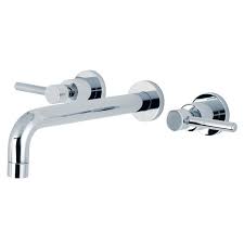 Premier, kingston brass 2 tall cold ceramic stem with d shaped broach. Kingston Brass Ks8021dl Concord Two Handle Wall Mount Tub Faucet Polished Chrome Kingstonbrass Com