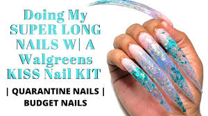 long nails w a walgreens kiss nail kit
