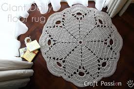 free giant doily rug crochet pattern