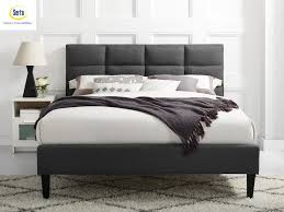 Serta Dark Grey Full Transitional Bed