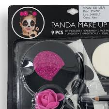 panda costume face paint kit halloween
