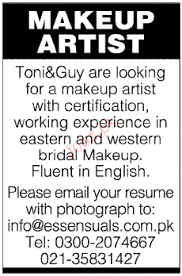 makeup artist job opportunity 2024 job