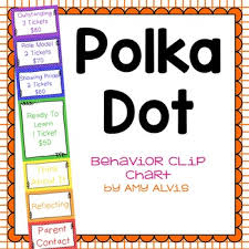 Behavior Clip Chart Behavior Management Polka Dots 4