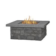 Since these kits are tested for safety, they are a complete system with all the components installed and only require you to attach to a propane tank. Real Flame Sedona 38 25 In W 65000 Btu Gray Portable Composite Propane Gas Fire Table In The Gas Fire Pits Department At Lowes Com