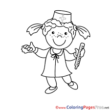 Facebook is showing information to help you better understand the purpose of a page. Nurse With Thermometer For Children Free Coloring Pages