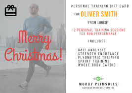 Personalise Your Personal Training Gift Card Muddy Plimsolls