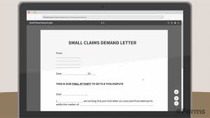 free small claims demand letter pdf