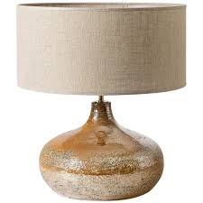 Midcentury Shiny Ceramic Table Lamp By