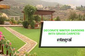 Decorate Winter Gardens With Grass Carpets