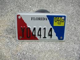 florida 2005 motorcycle license plate