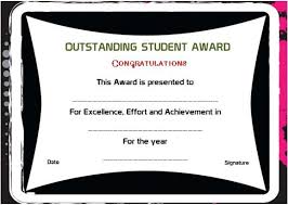 Outstanding Student Of The Year Award Student Of The Year Award