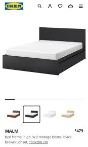 Ikea Malm Queen Bed Frame With Storage