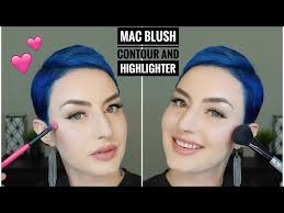 blush contour and highlight using mac