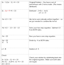 Solving Equations