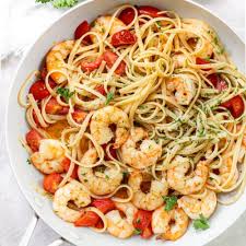 25 minute garlic er shrimp pasta