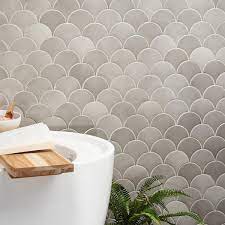 Scallop Polished Ceramic Wall Tile