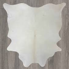 creamy white cowhide rug b8494c