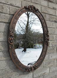 Oval Wall Mirror With Oil Rubbed Bronze