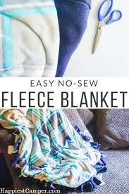 Do you need a quick gift idea? How To Make A No Sew Fleece Blanket