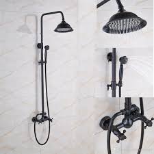 Shop cool personalized oil rubbed bronze handheld shower head with unbelievable discounts. 2021 Oil Rubbed Bronze Shower Faucet Set 8 Rainfall Shower Head With Hand Shower Sprayer Mixer Tap Wall Mount From Rozinsanitary1 145 93 Dhgate Com