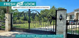 houston custom fence gate wrought
