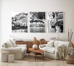 Buy Black And White Amalfi Coast Three