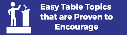 50 free table topics questions the