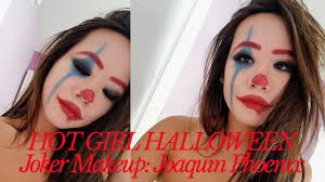 female joker halloween makeup