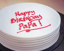 birthday cake dad written happy