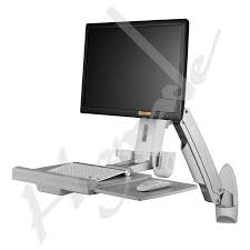 Sit Stand Wall Mount Workstation Combo