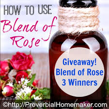 how to use blend of rose oil
