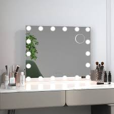 vanity mirror with 18 dimmable led