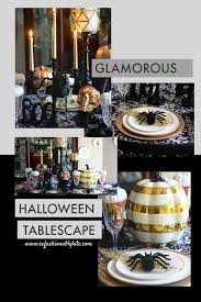 These halloween decorations are on freak. Create A Glamorous Halloween Tablescape For Your Halloween Party This Year Wow Halloween Party Dinner Halloween Dinner Diy Halloween Decorations For Outside