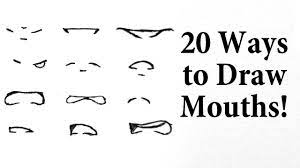 how to draw manga mouths you