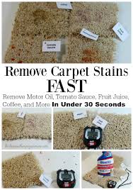 how to remove carpet stains fast