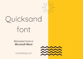 best minimalist fonts in microsoft word